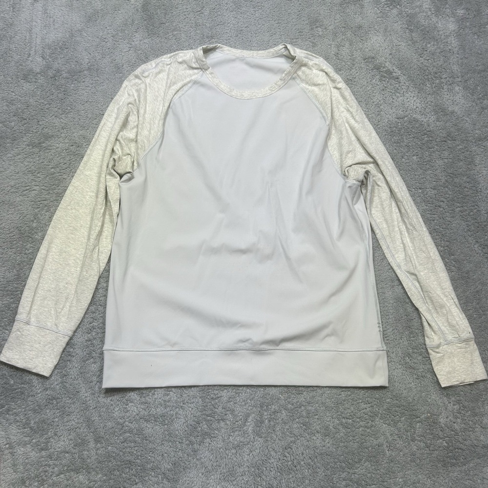 Lululemon Shirt Mens L/XL Gray Raglan Long Sleeve Performance Ball Sport Active